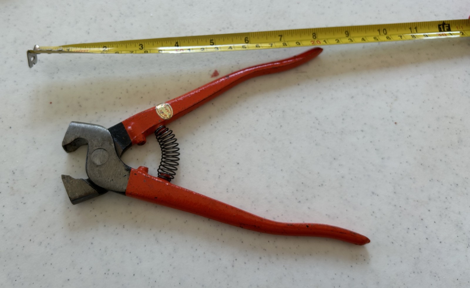 Vintage Tile Nippers 7.5"L