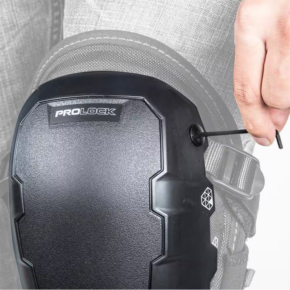 Professional Black Hard Cap Attachment for Prolock Knee Pads