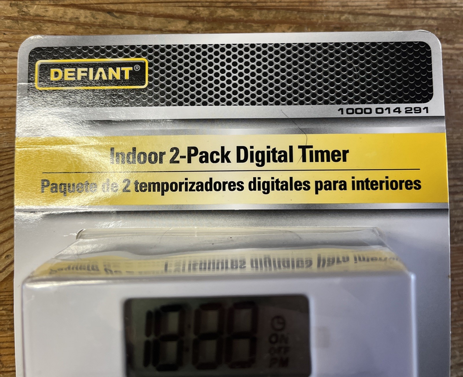 Defiant Indoor Digital Timer 2-Pack New Factory Sealed LCD Display Twin Pack