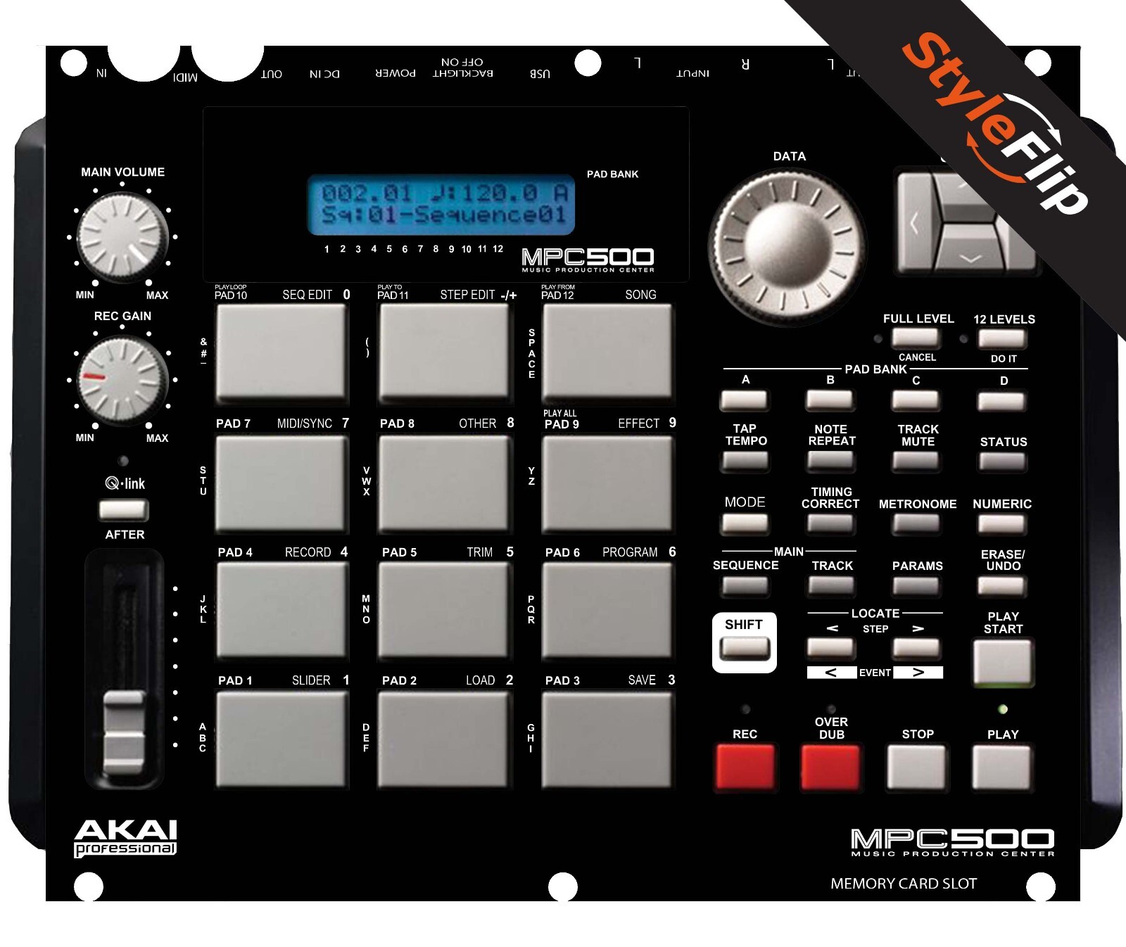 Akai MPC-500  | Black | Protective Decal | StyleFlip Skins