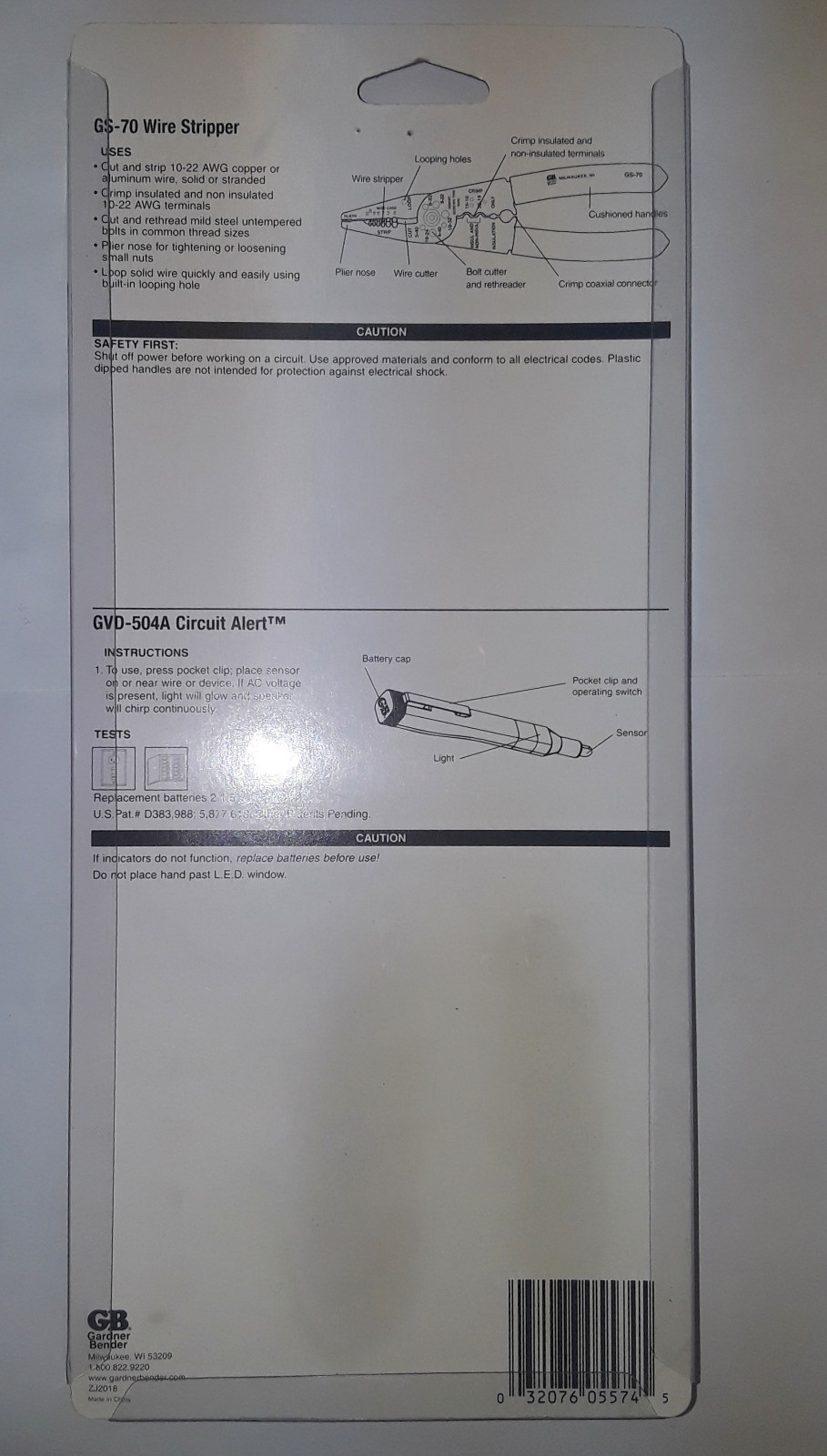 Gardner Bender PR2003-2 | Wire Stripper & Voltage Probe | Bonus Pack (New!)
