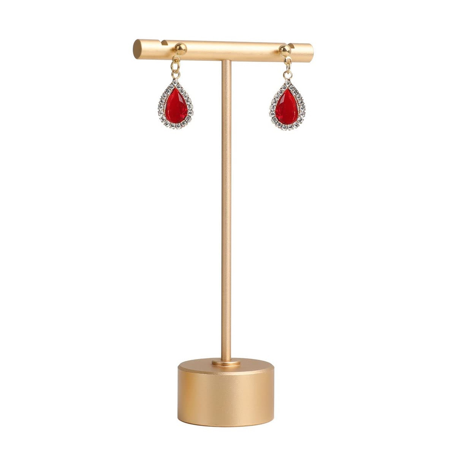 Gold Metal Small Earring T Bar Stand Retail Display Holder, Retail Jewelry ph...