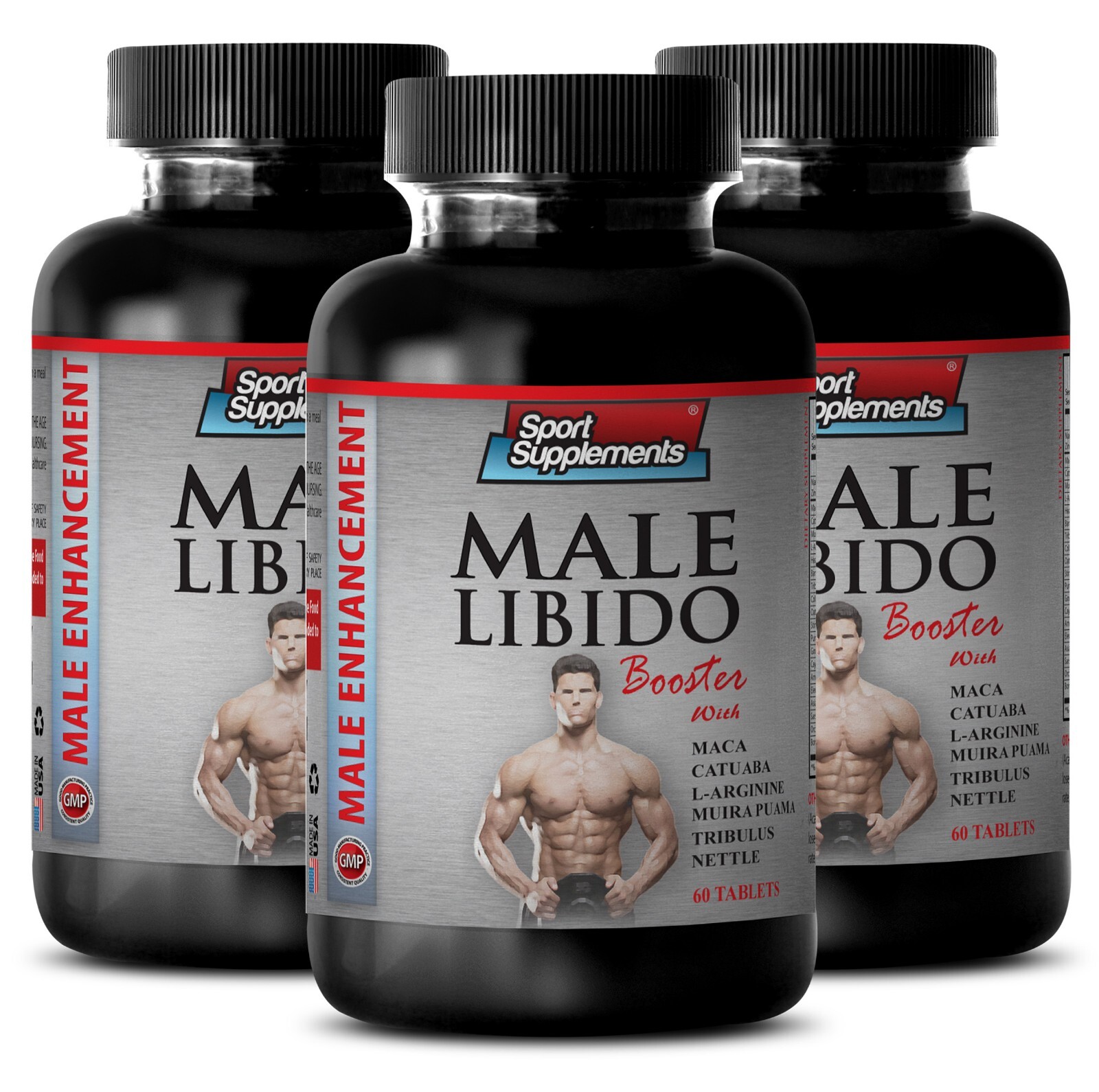 Adaptogenic recovery - MALE LIBIDO BOOSTER - Power boost 3 Bottle 180 Tablets