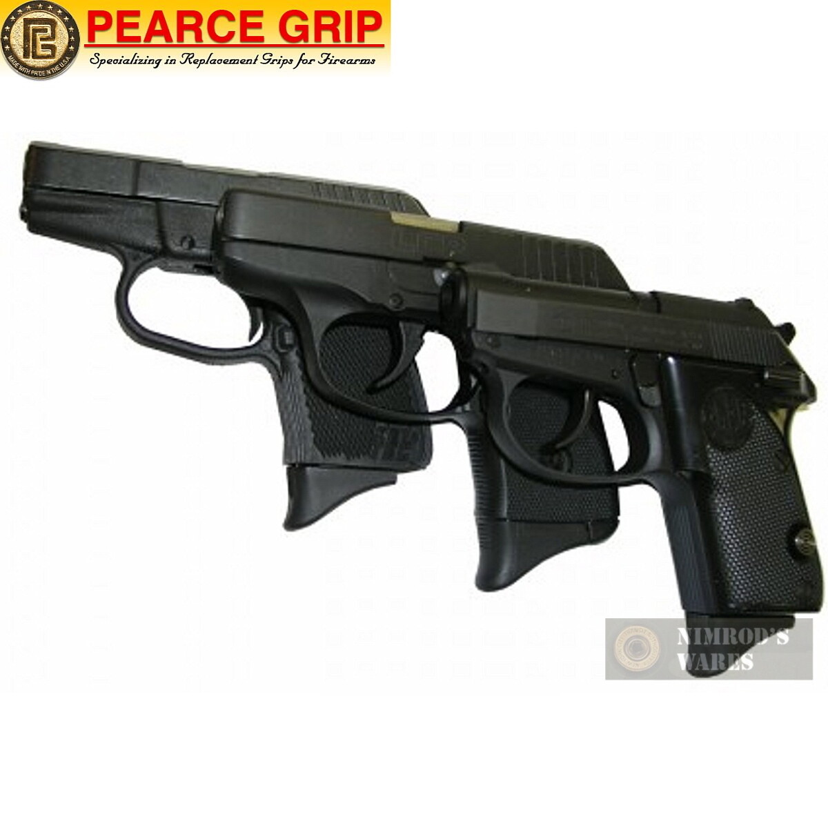 Pearce Grip Beretta TomCat Kel-Tec Bersa GRIP EXTENSION 2-Pack PG-380 FAST SHIP