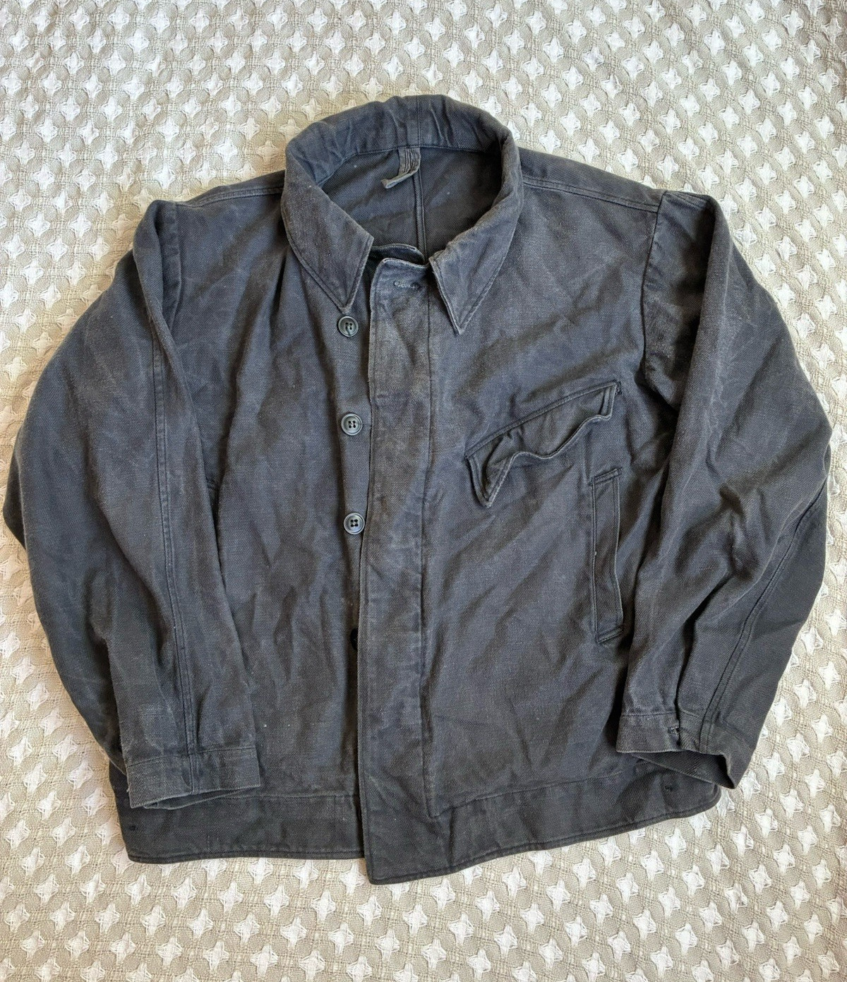 Soviet CCCP USSR Afghan War Tanker Summer Fatigue Jacket Fireproof Size Large