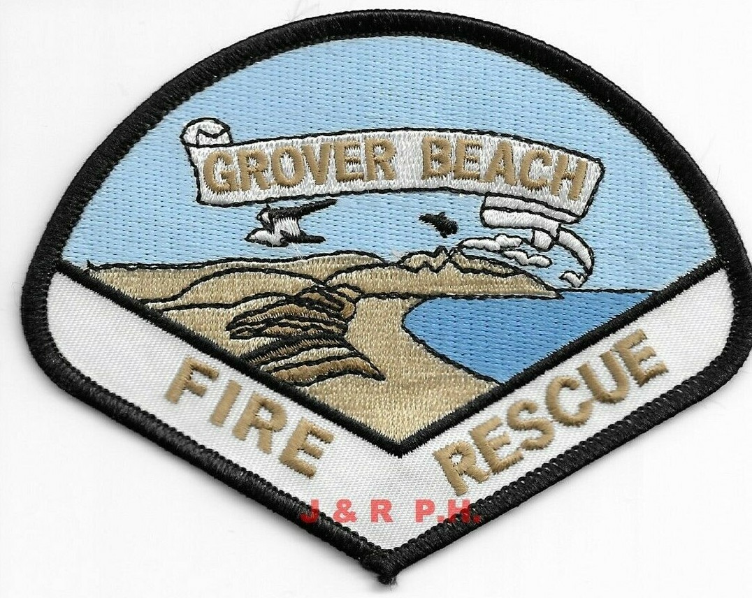 Grover Beach Fire - Rescue, California  (4.5" x 3.5" size) fire patch