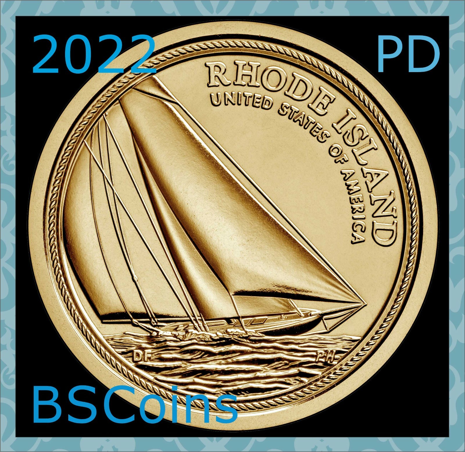 2022 P&D American Innovations RHODE ISLAND Dollar - 2 Coins - FREE Ship TODAY!!