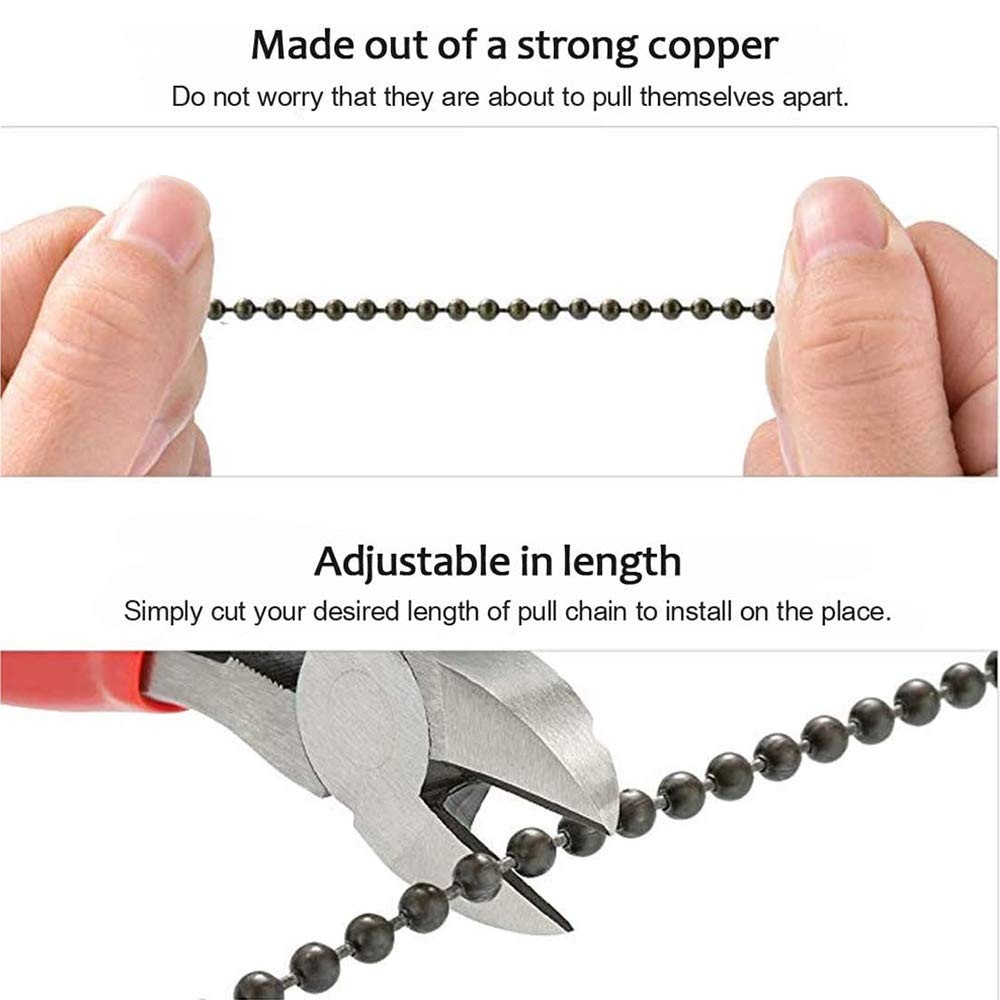 Dotlite Nautical Ceiling Fan Pull Chain Rudder & Anchor, 2Pcs 12,