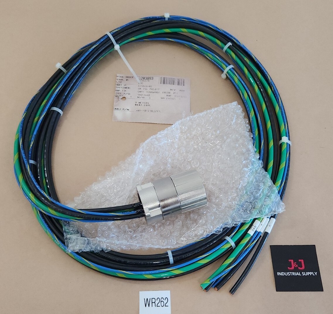 *NEW* Amphenol MC1CJN0600 P29848-M3 Cordset 3 Meters WY-1814-BLU/YEL + Warranty!
