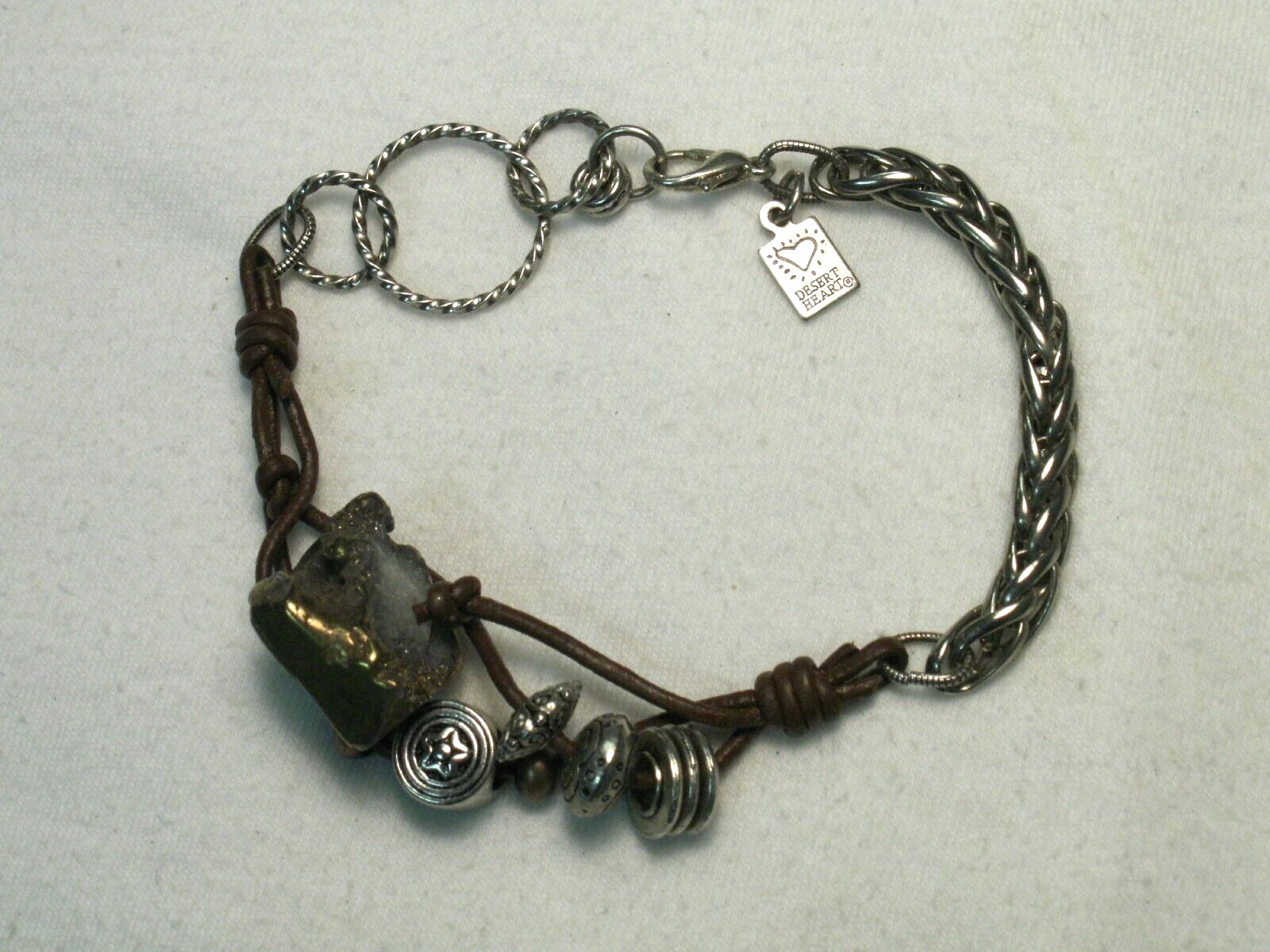 ...Desert Heart Mixed Materials Designer, Deb Sparsbott, Bracelet...