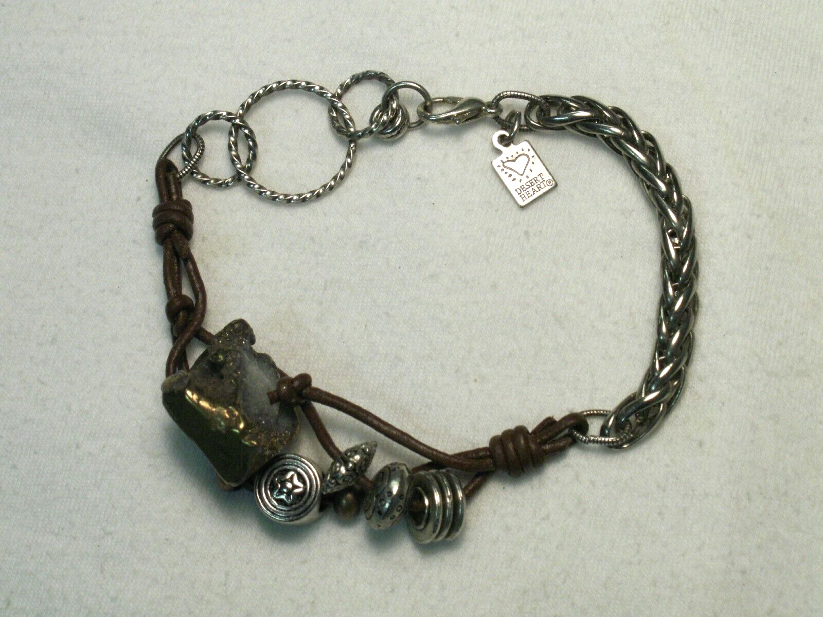 ...Desert Heart Mixed Materials Designer, Deb Sparsbott, Bracelet...