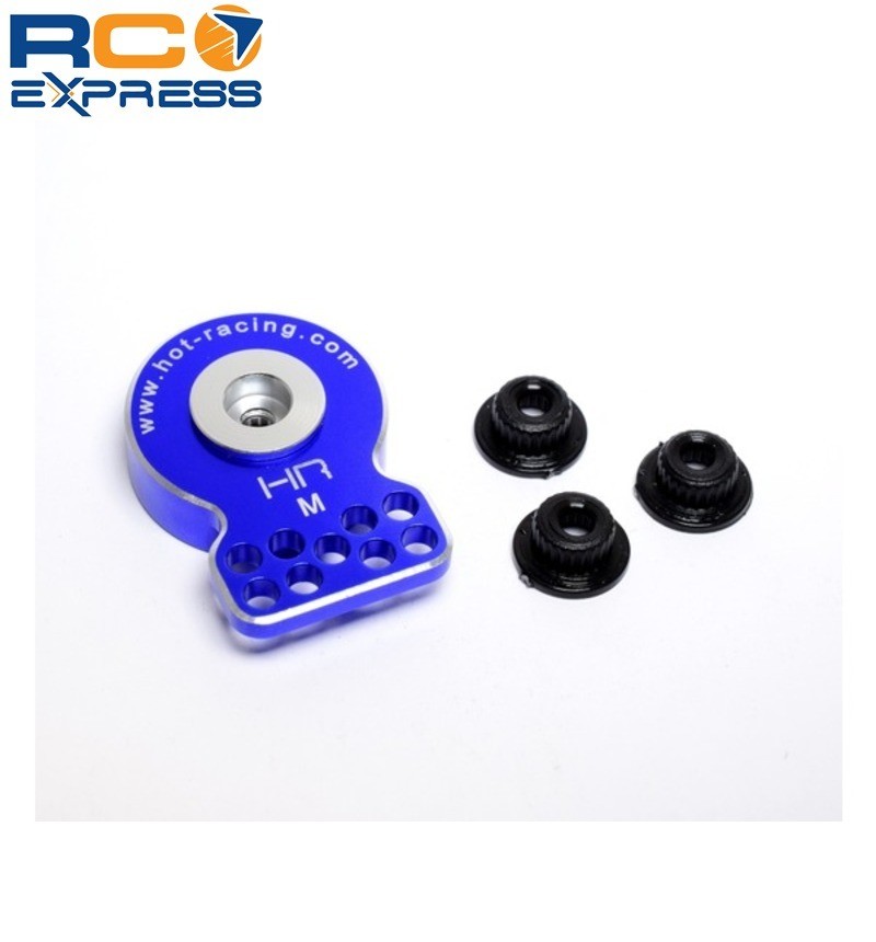 Hot Racing Medium Duty Aluminum Servo Saver (Blue) SHS88M
