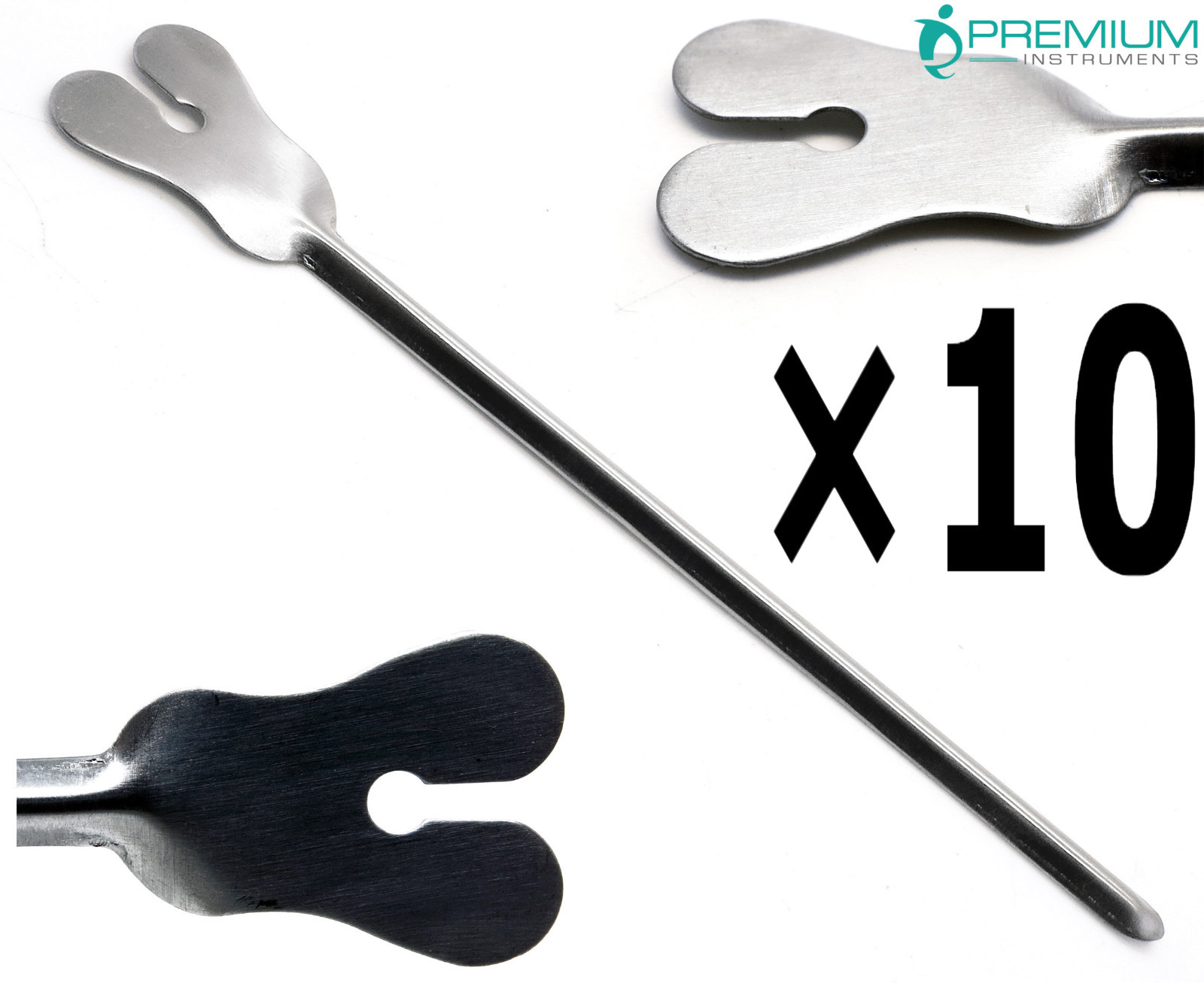 10× Surgical Dental Grooved Director Probe tip and Tongue Tie 5" New Instruments