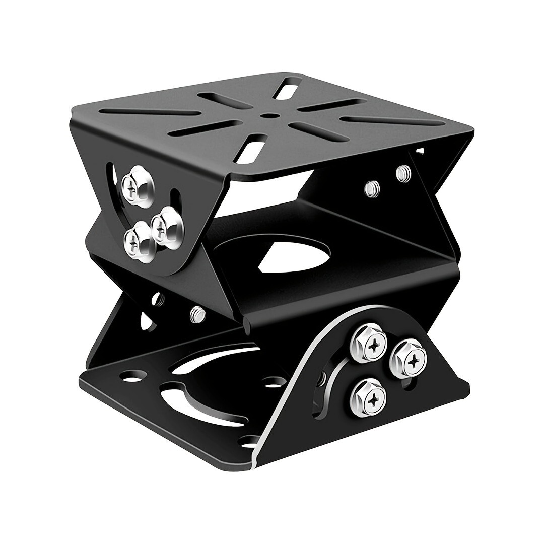CCTV Security Camera 3-Axis Joint Mount, Metal Universal Joint Brack (Black)