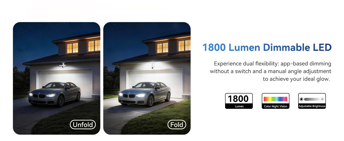 Foscam LB5 3K Light Bulb Camera 360° PTZ Auto Tracking LED Alexa Google