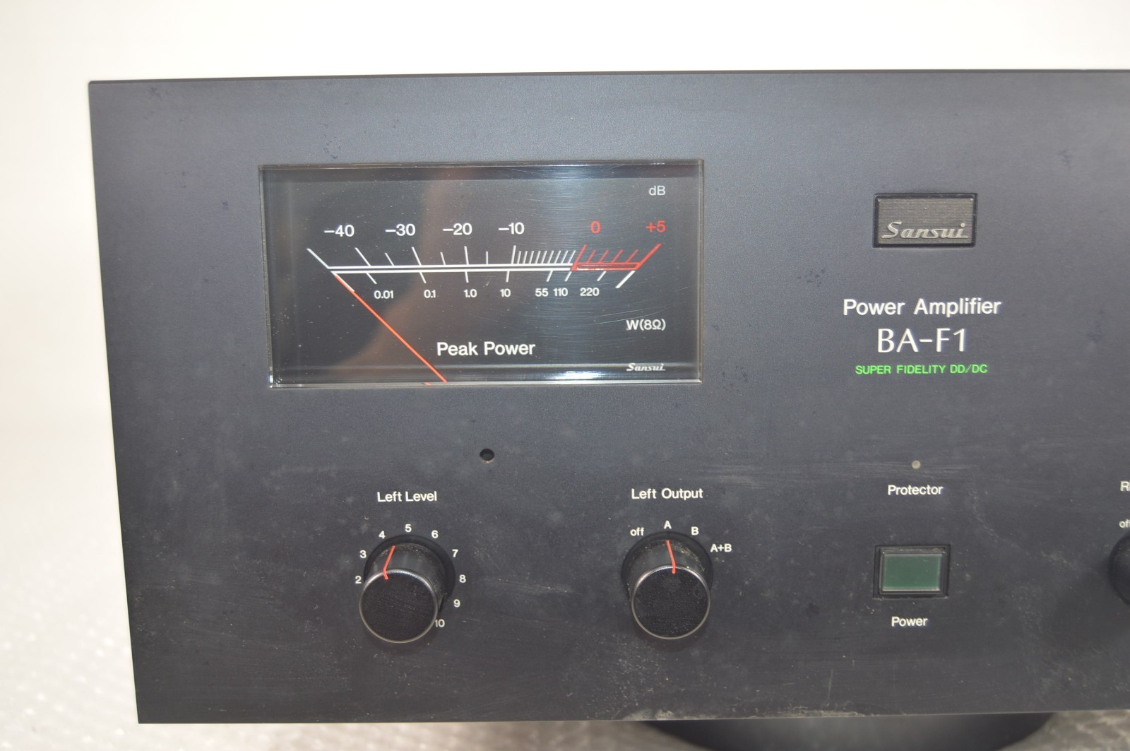 SANSUI BA-F1 Stereo Power Amplifier AC100V Good Condition Working