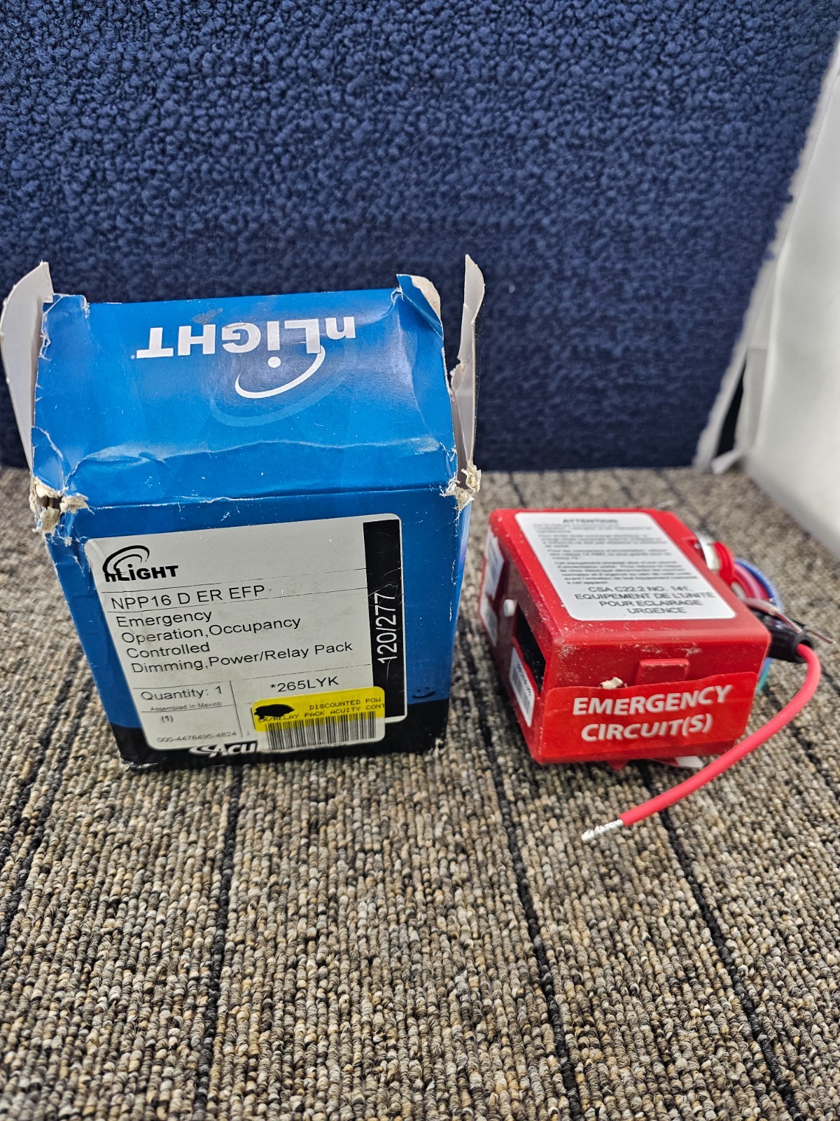 nLight NPP16 D ER EFP: Emergency Operation Power/Relay Pack Dimming