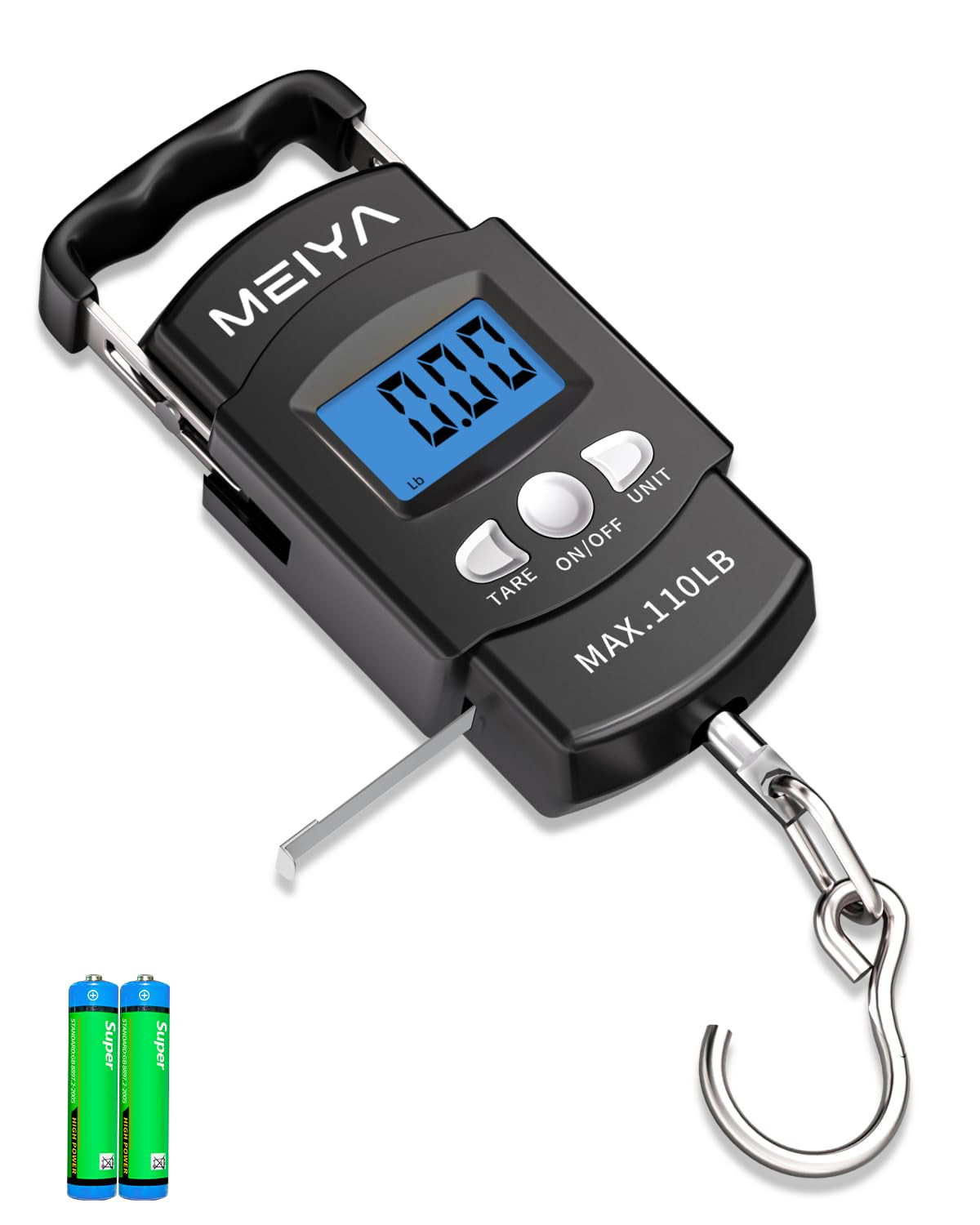 Digital Fish Scale & Fishing Scale with Comfortable Handle - 110Lb/50Kg High-Acc