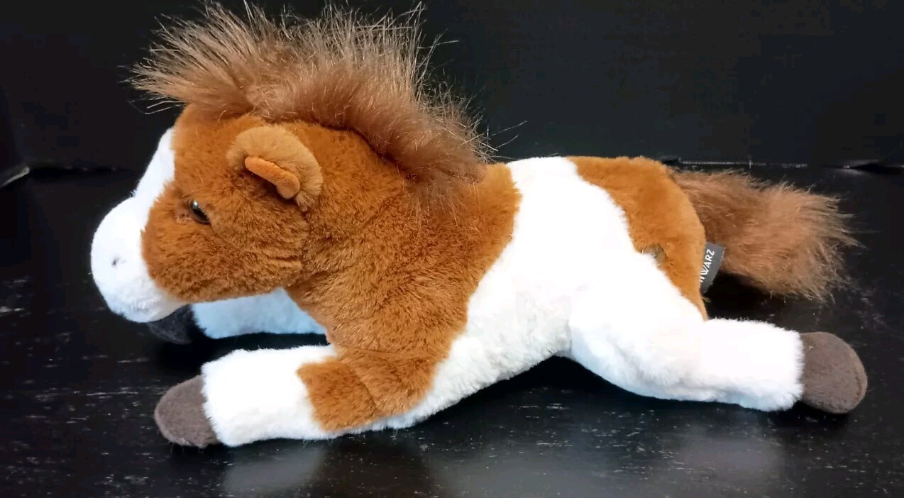 FAO Schwarz Brown & White Paint Horse Pony 13"