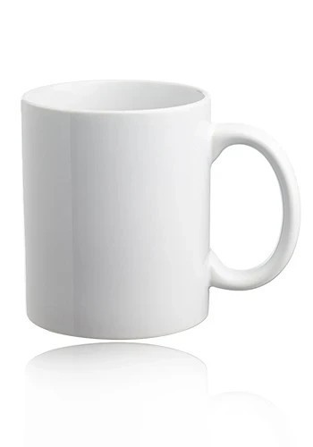 White Ceramic Mugs 12 oz Sublimation Blanks (2 Pack)