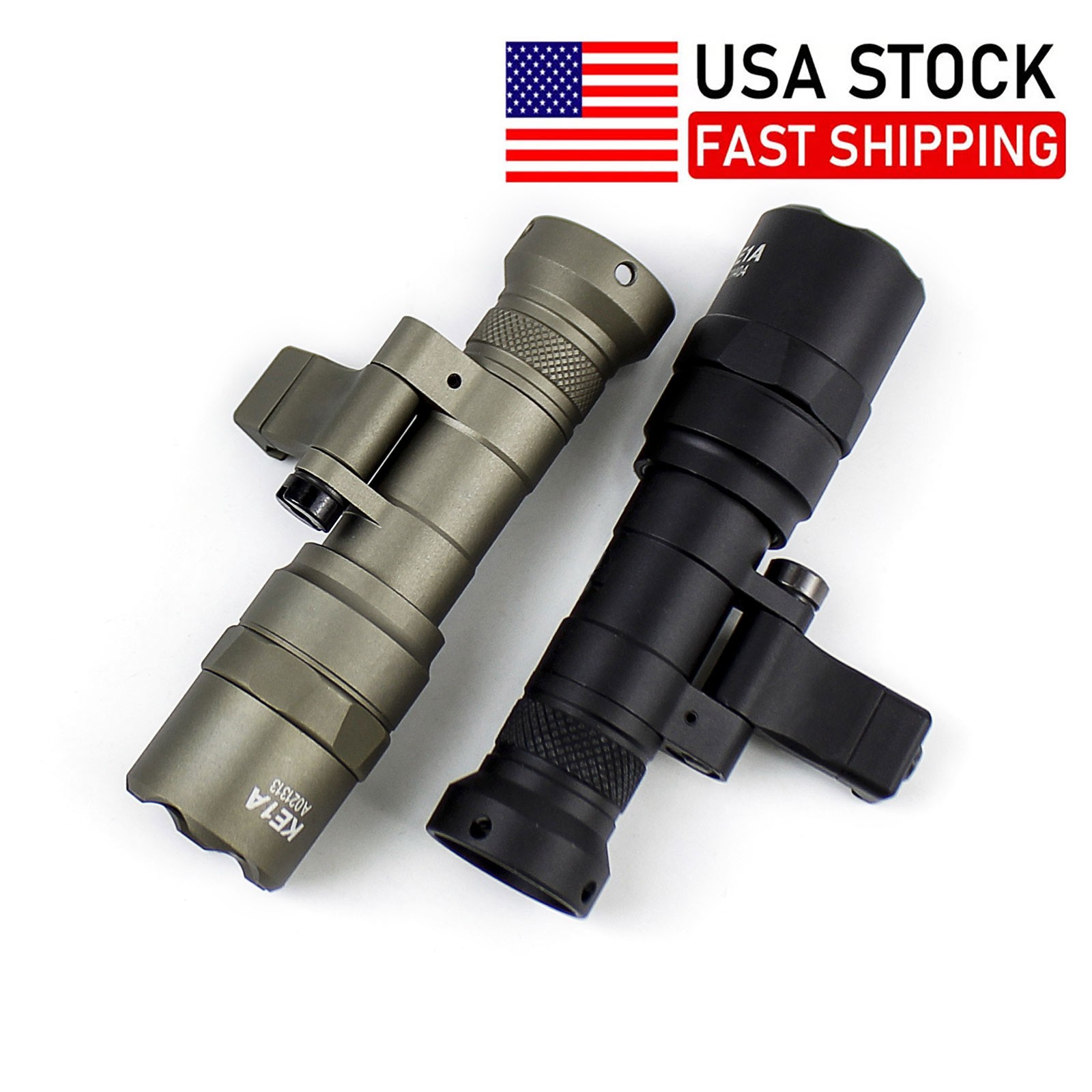 Tactical Light M340C Mini Light 500 Lumen Offset Flip Mount Weapon Flashlight US