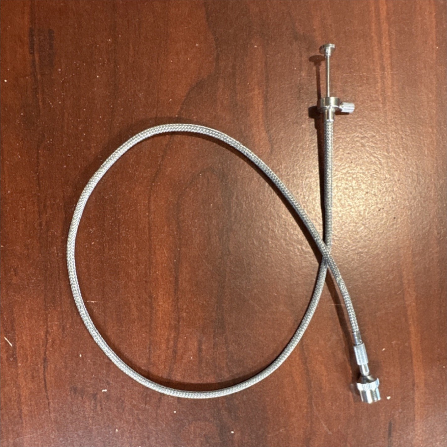 Braided Mechanical Camera Shutter Release Cable Silver Metal Universal Camera