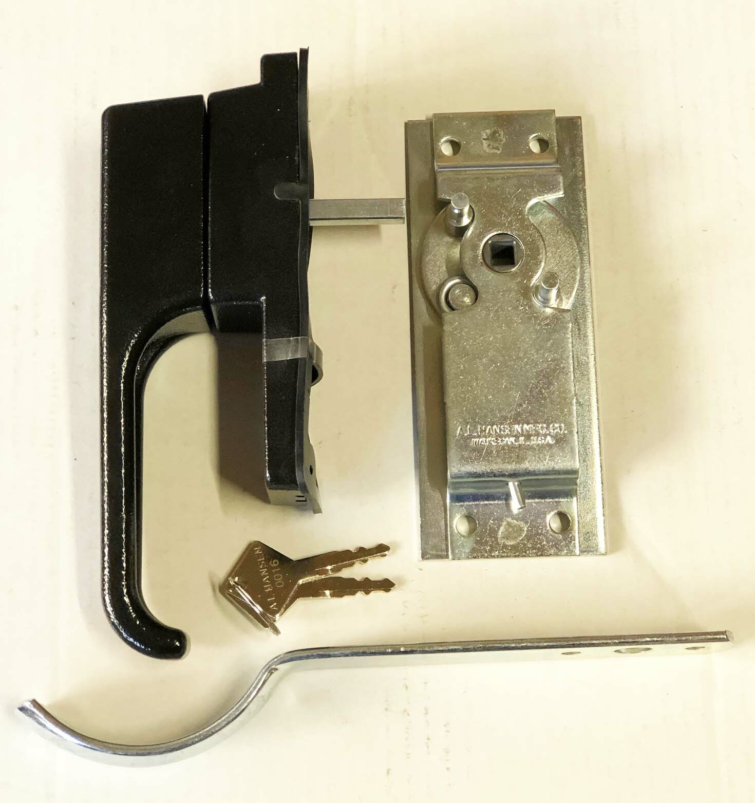 Supreme Truck Body Handle Set 3.25" Shaft, Latch, Inside Latch Handle OEM 2 keys