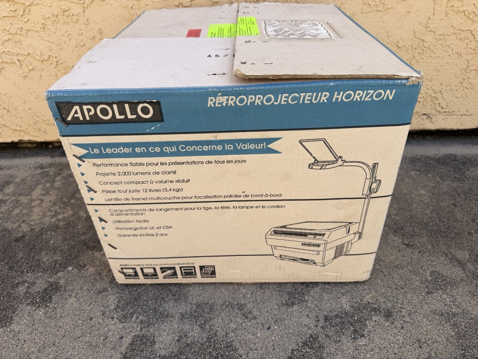 Apollo Horizon Overhead Projector Model # 15000 Never Used Open Box