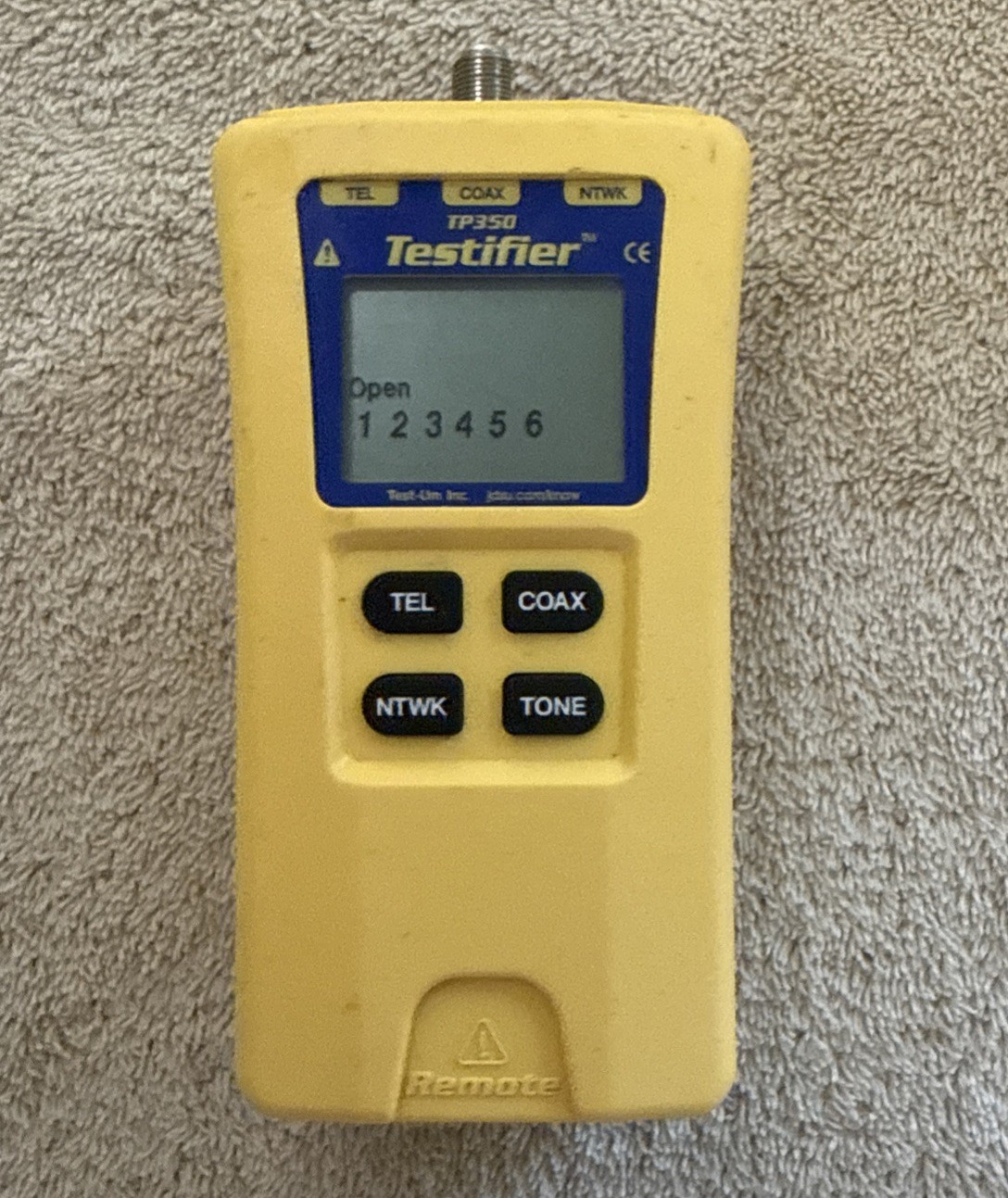 Test-um Testifier TP350 Tested NEED Battery