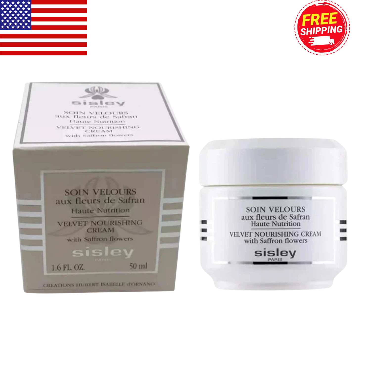 Sisley Paris Velvet Nourishing Cream 50ml Saffron Flower Moisturizer New