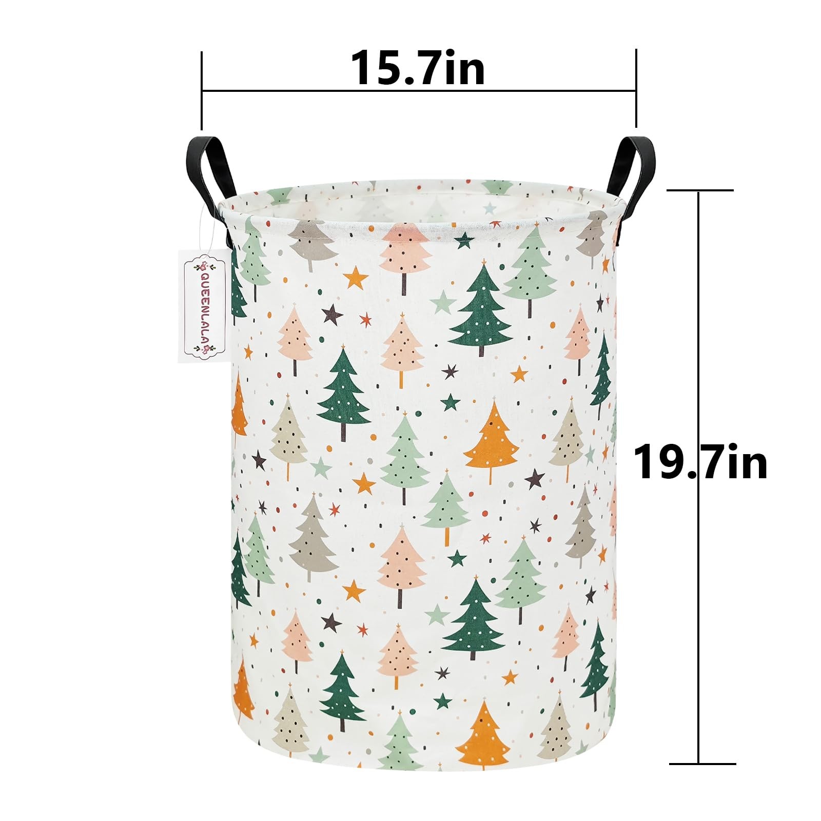 QUEENLALA storage basket, pine tree, 19.7"H