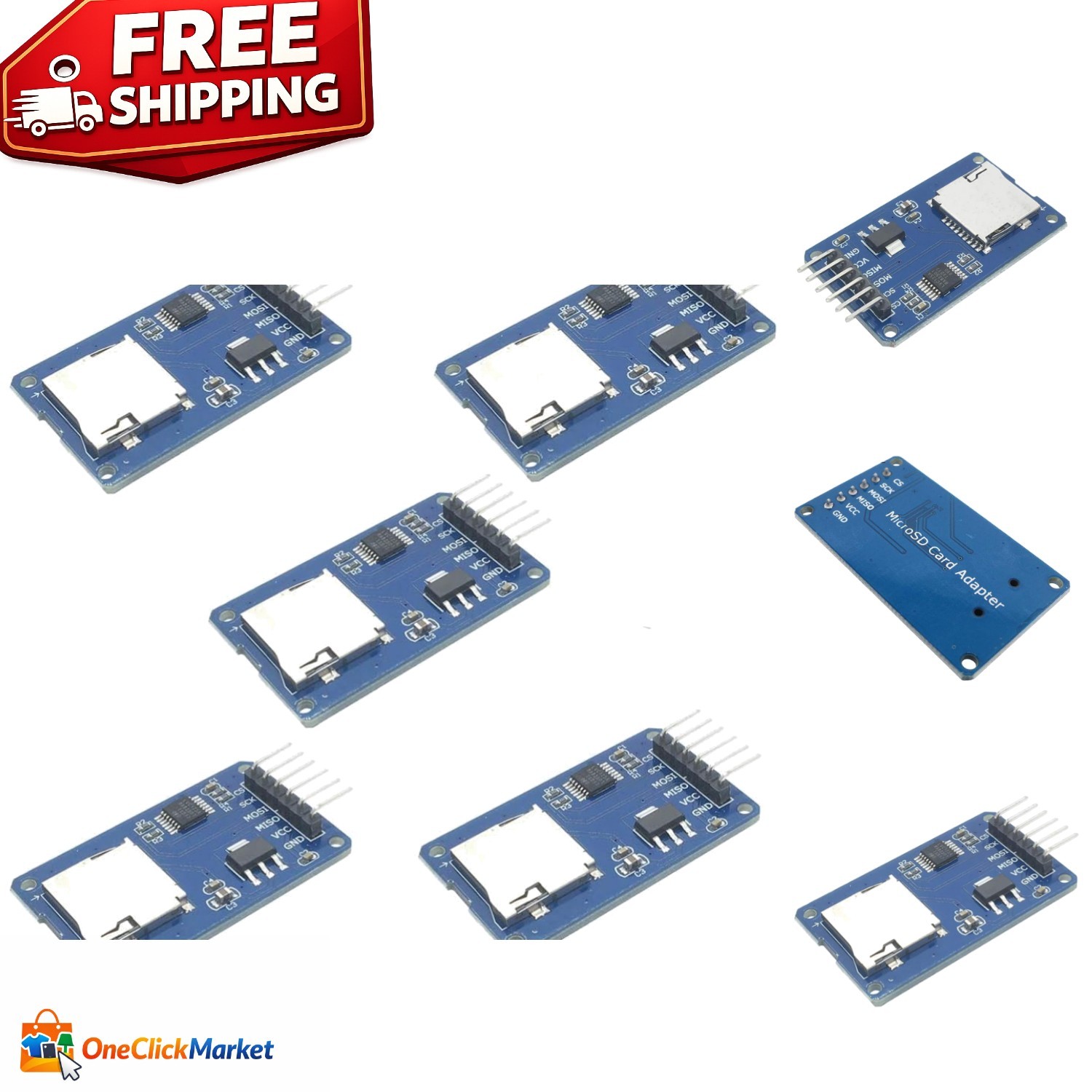 Effortless Data Transfer: 5 Micro SD TF Card Reader Modules for Arduino Projects
