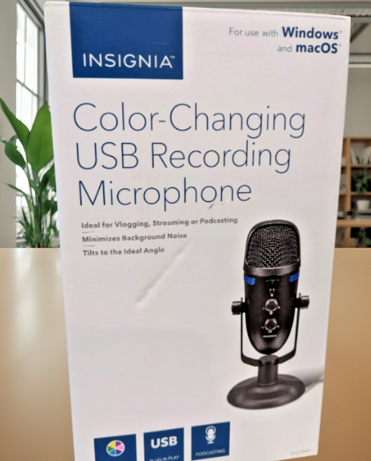 Insignia- Wired Cardioid & Omnidirectional USB Microphone
