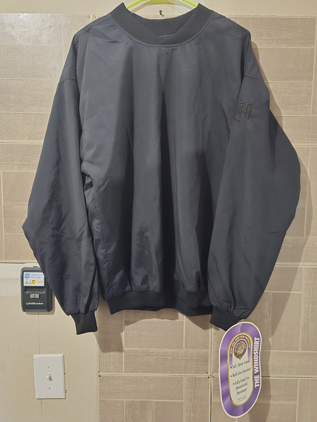Highlander Windwear Jacket Mens Small Long Sleeve Pullover Windbreaker Golf  NWT
