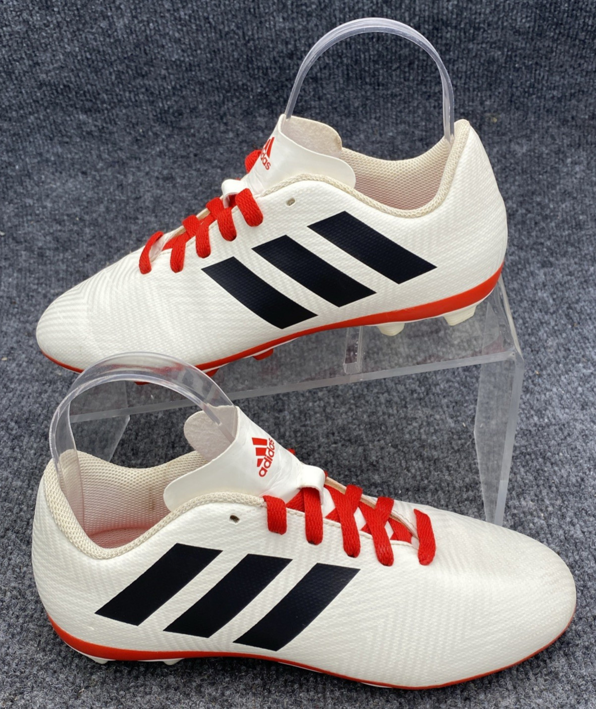 Adidas Nemeziz 18.4 FG Soccer Cleats Men's Size 5 White Orange CM8510