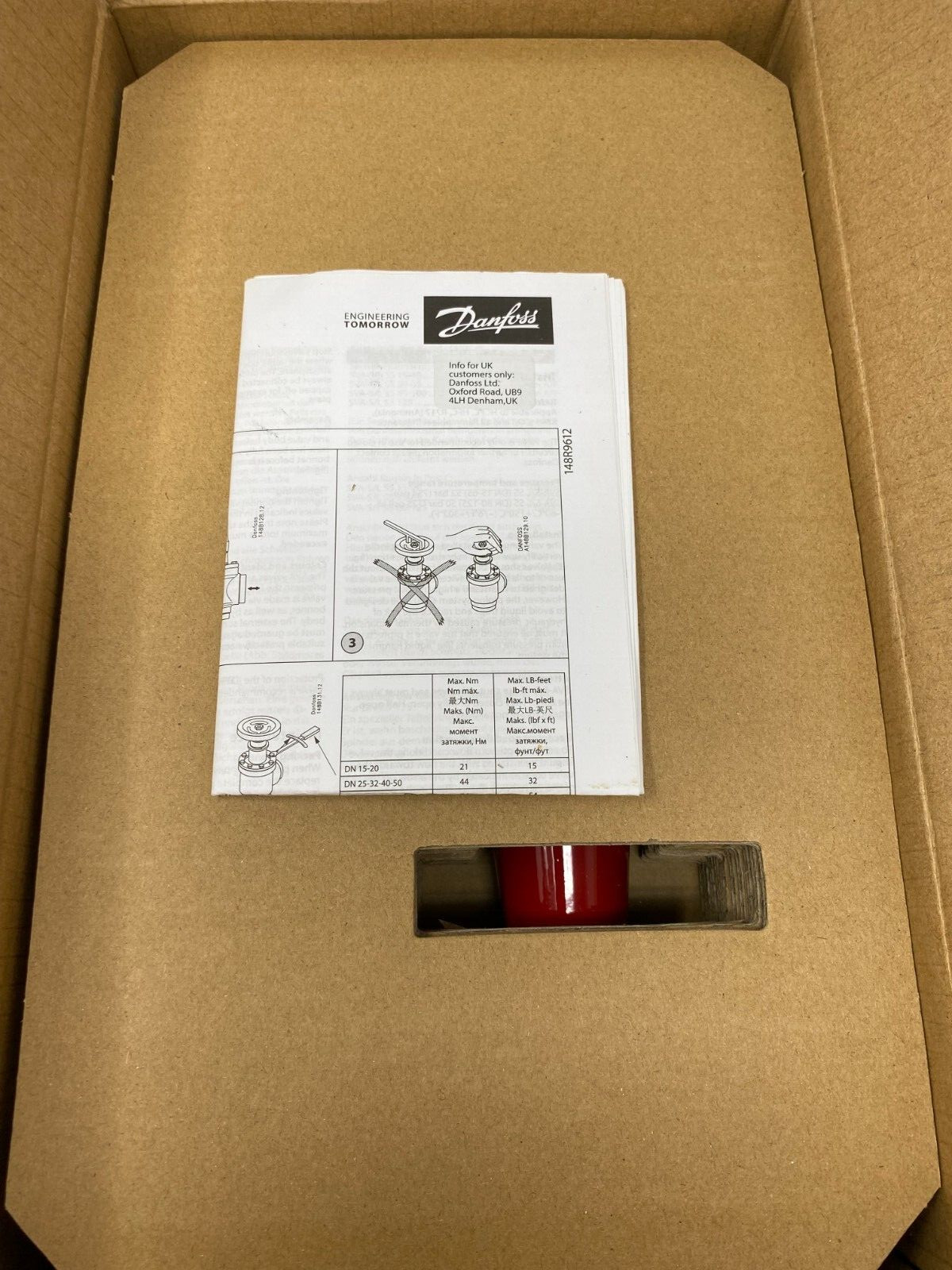 Danfoss 148B6477 Refrigeration Shutoff Valve SVA-S SS 25 A40 1" Butt Weld 52-Bar