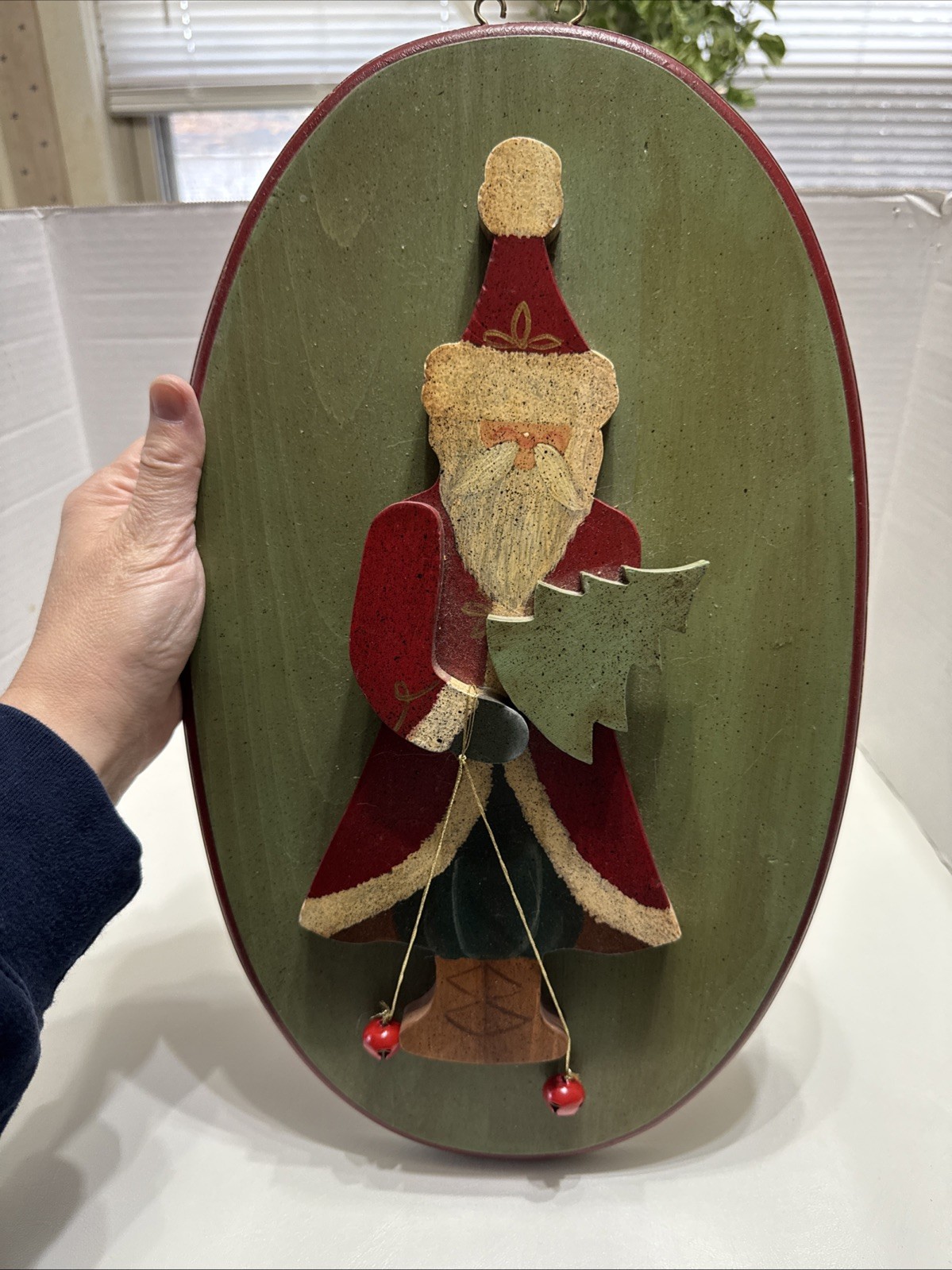 House of Lloyd Christmas Around the World Santa Wooden Wall Hanging 16"