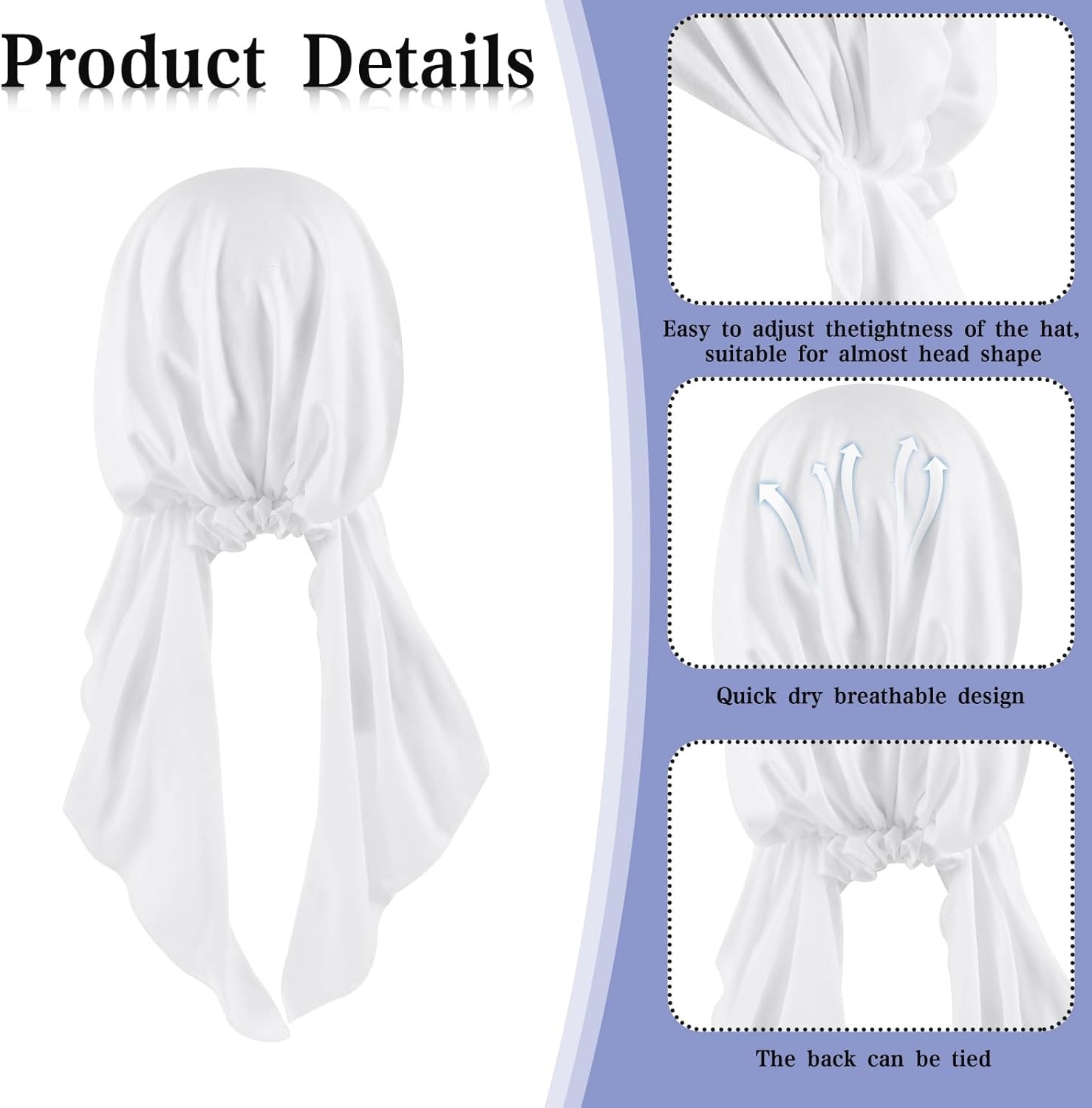 1Pcs Chemo Headwear for Women, Pre Tied Chemo Head Scarf for Women, Hair Loss -
