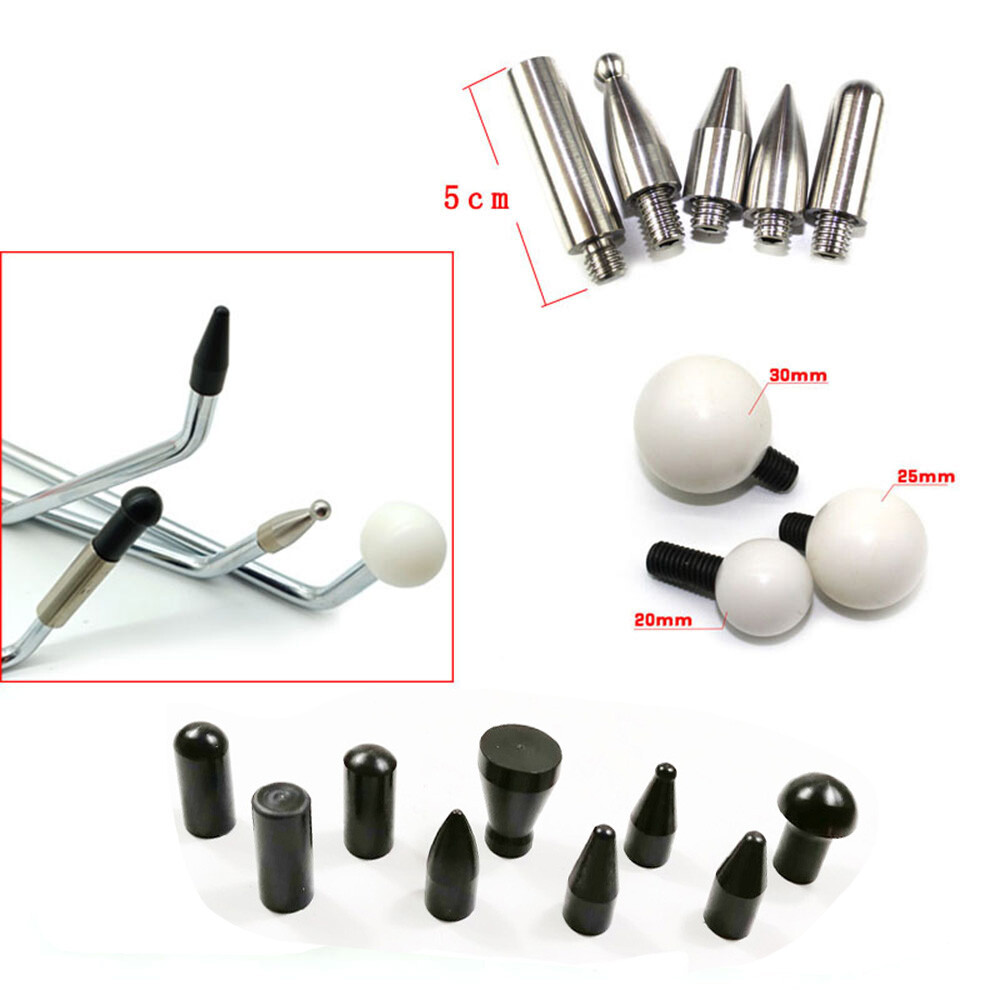 Body Removal Kits Pdr Hook Repairing Tools，Car Dent Repair Tools Rod Tips M8