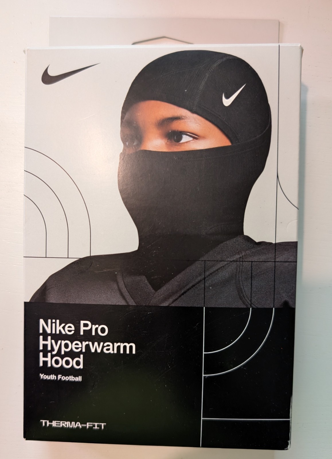 Nike Pro Hyperwarm Hood Therma-FIT Youth Boys Football Balaclava Black