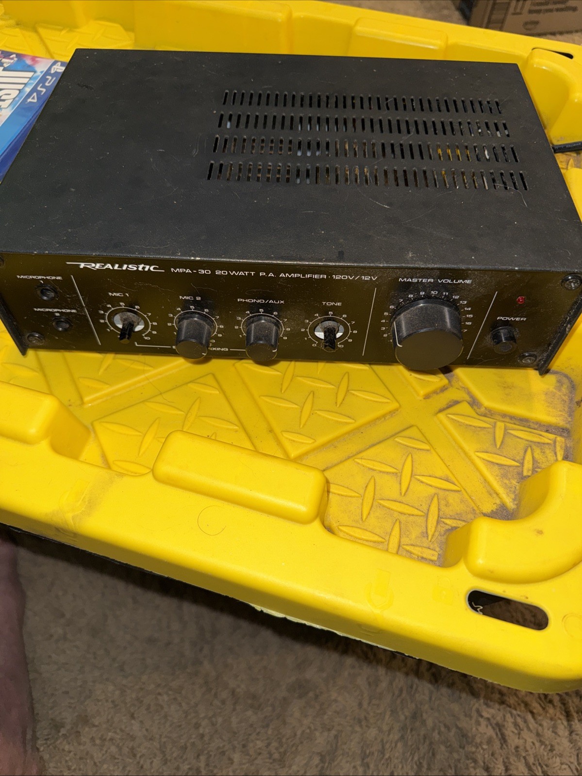 Realistic MPA-30 20 WATT P.A. Amplifier 120V/12V Model 32-2034 Tested Works