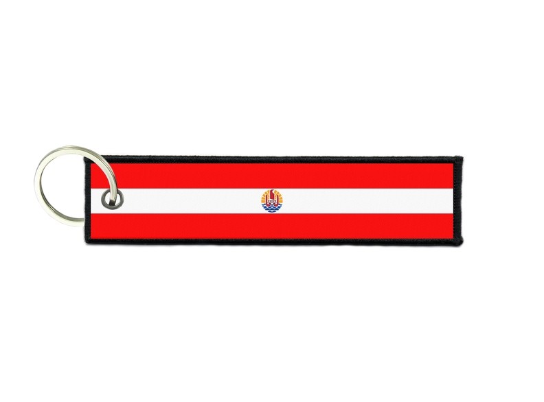 Keychain Key Man Woman Flag French Polynesia Tahiti Polynesian