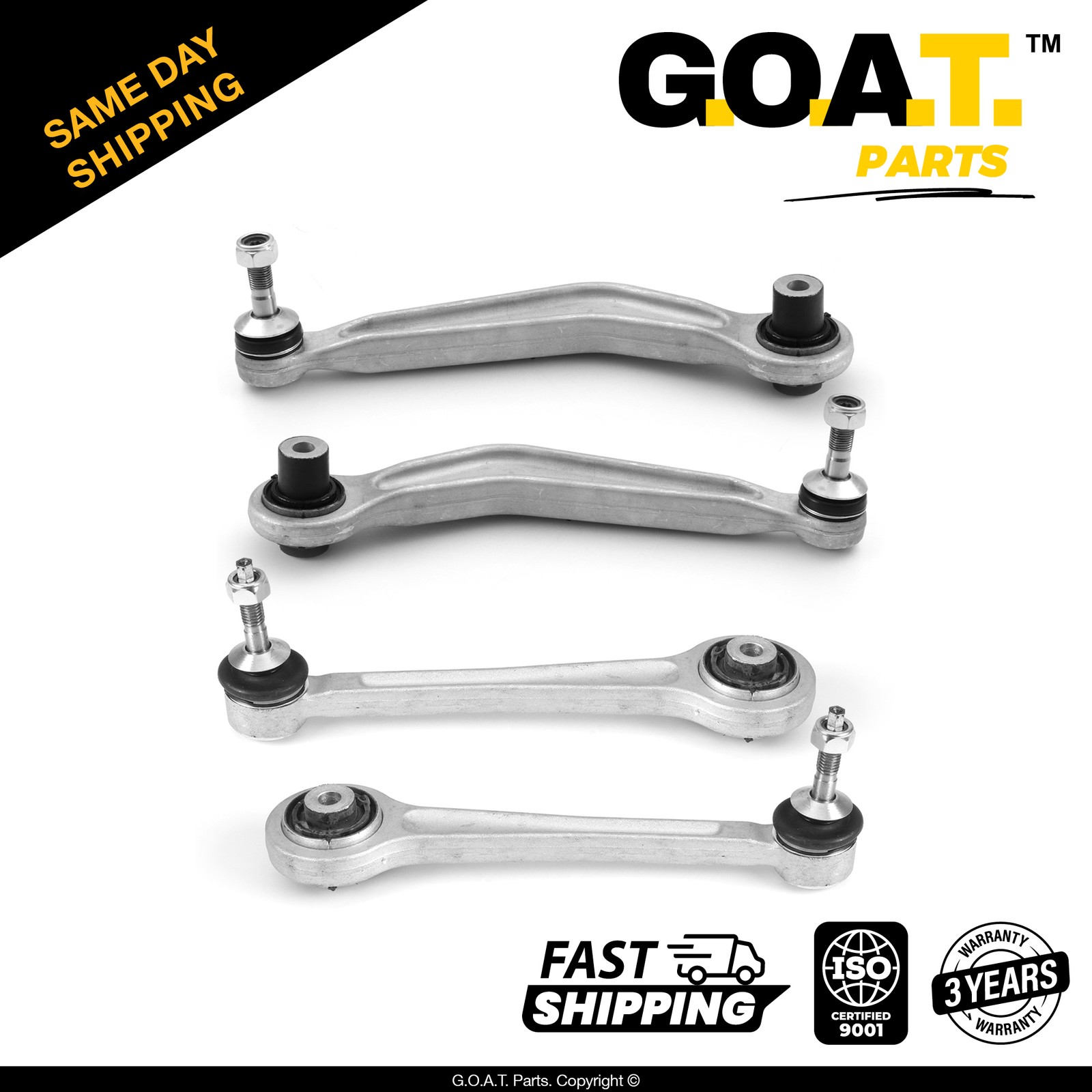 4 PC Rear Upper Forward & Rearward Control Arm Kit for BMW 525i 525xi 528i 528xi