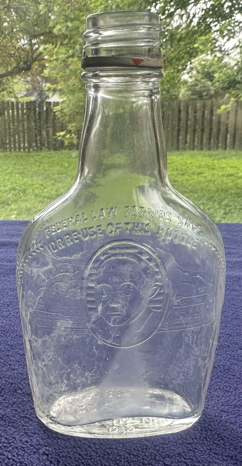 1937 Harry E. Wilken Whiskey Bottle / Owens-Illinois Glass Co. / One Pint--16 oz
