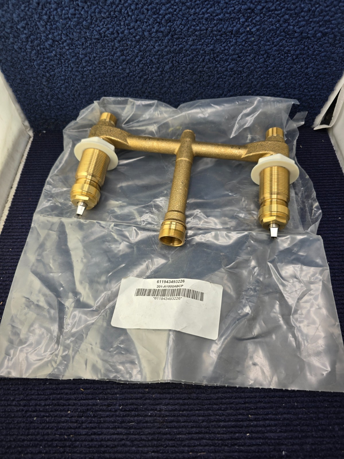 201-A1000ABCP Dual-Supply Brass Valve Body For Concealed Kitchen Sink Faucets