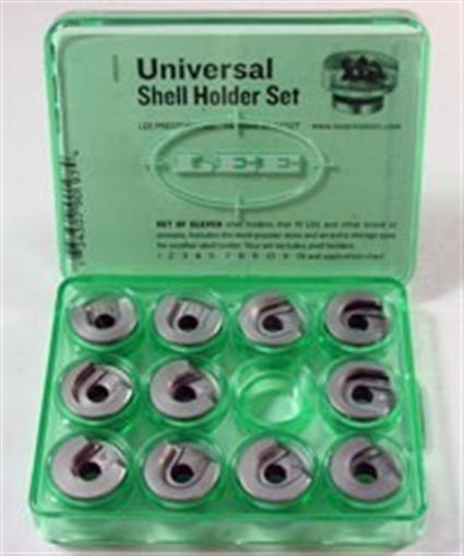Lee 90197 Universal Press Shell Holder Set of 11 Shellholders w/Green Storage