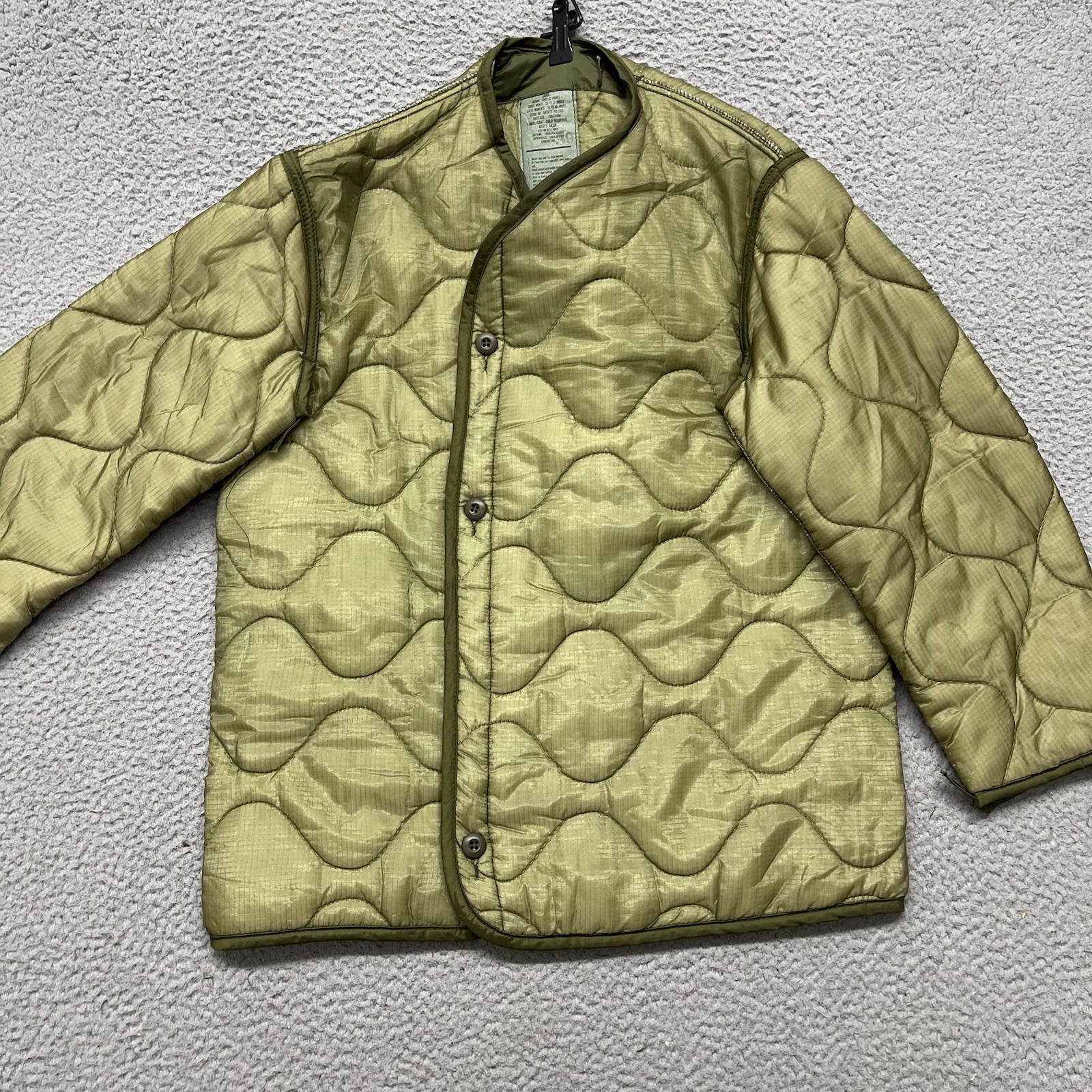 US Military Field Coat Liner Adult Small Cold Weather Vintage *Liner Only*