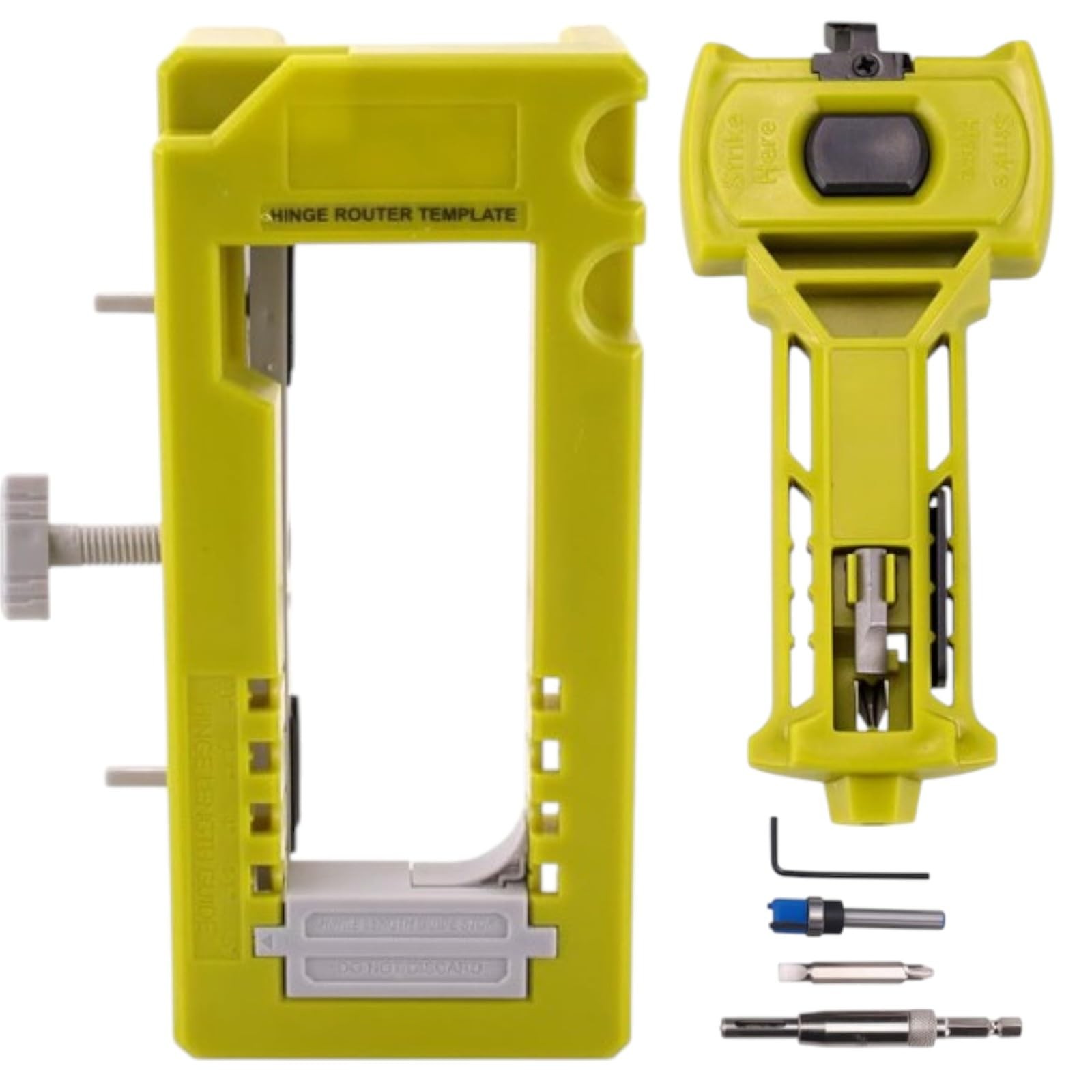 Door Hinge And Latch Installation Kit Mortiser Template Lock Tools Adjustable