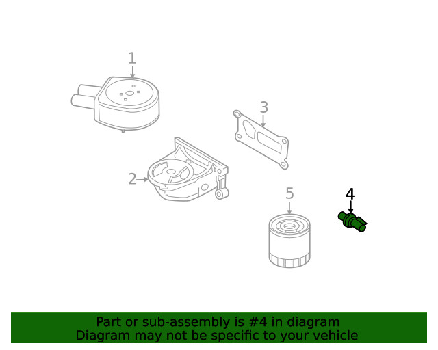 Genuine Ford Engine Oil Pressure Switch BE8Z-9278-A