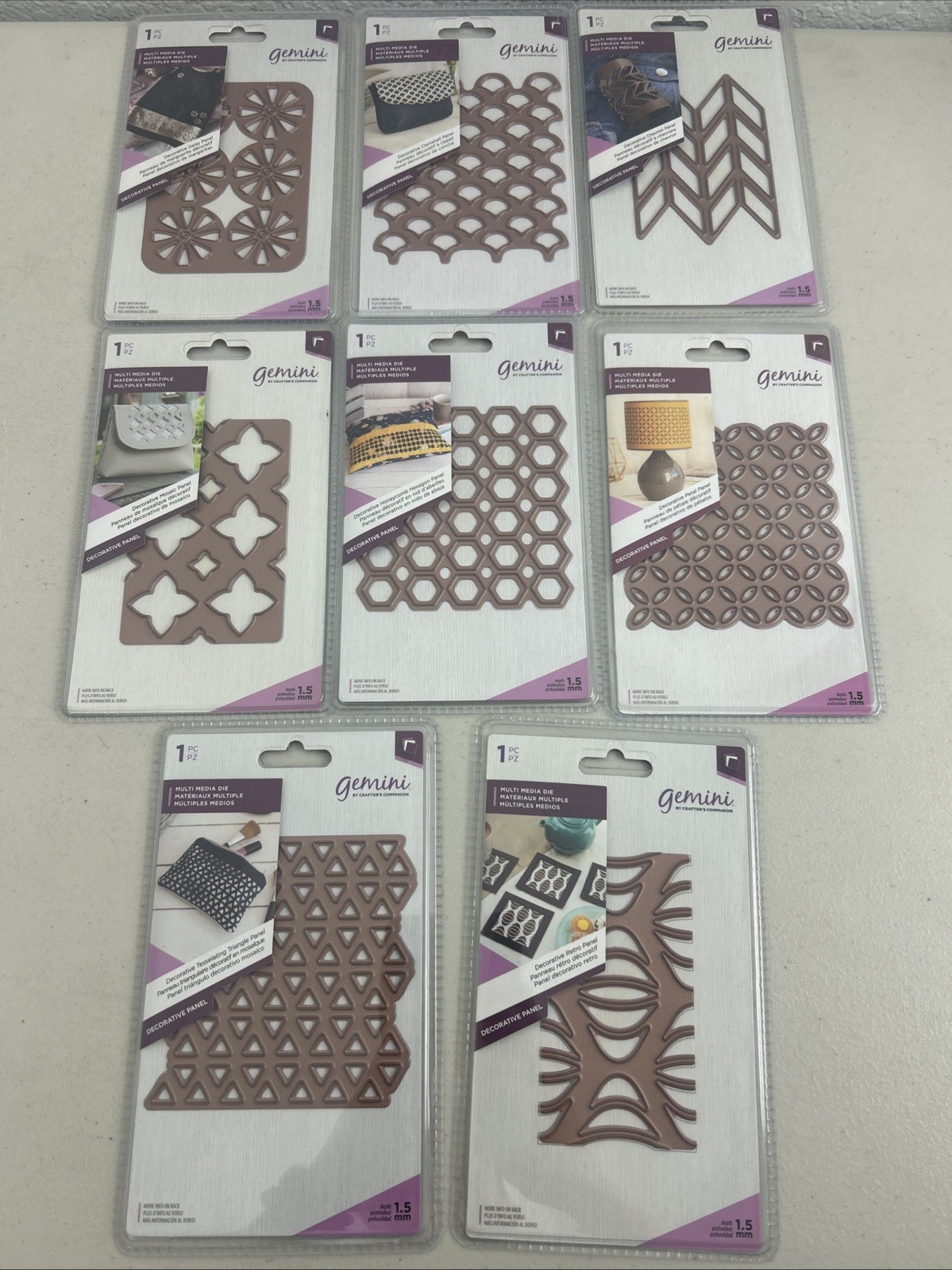 Crafters Companion - Gemini - Multi Media Die - Tessellating Dies YOU PICK New